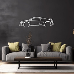 Audi R8 Coupé V10 Performance Raised Steel Wall Art