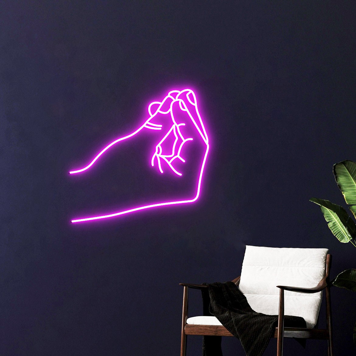 Italian Hand Gesture, Neon Light Signs, Gesto Italiano, Italian Slang, Italian Hand Wall Decor Art