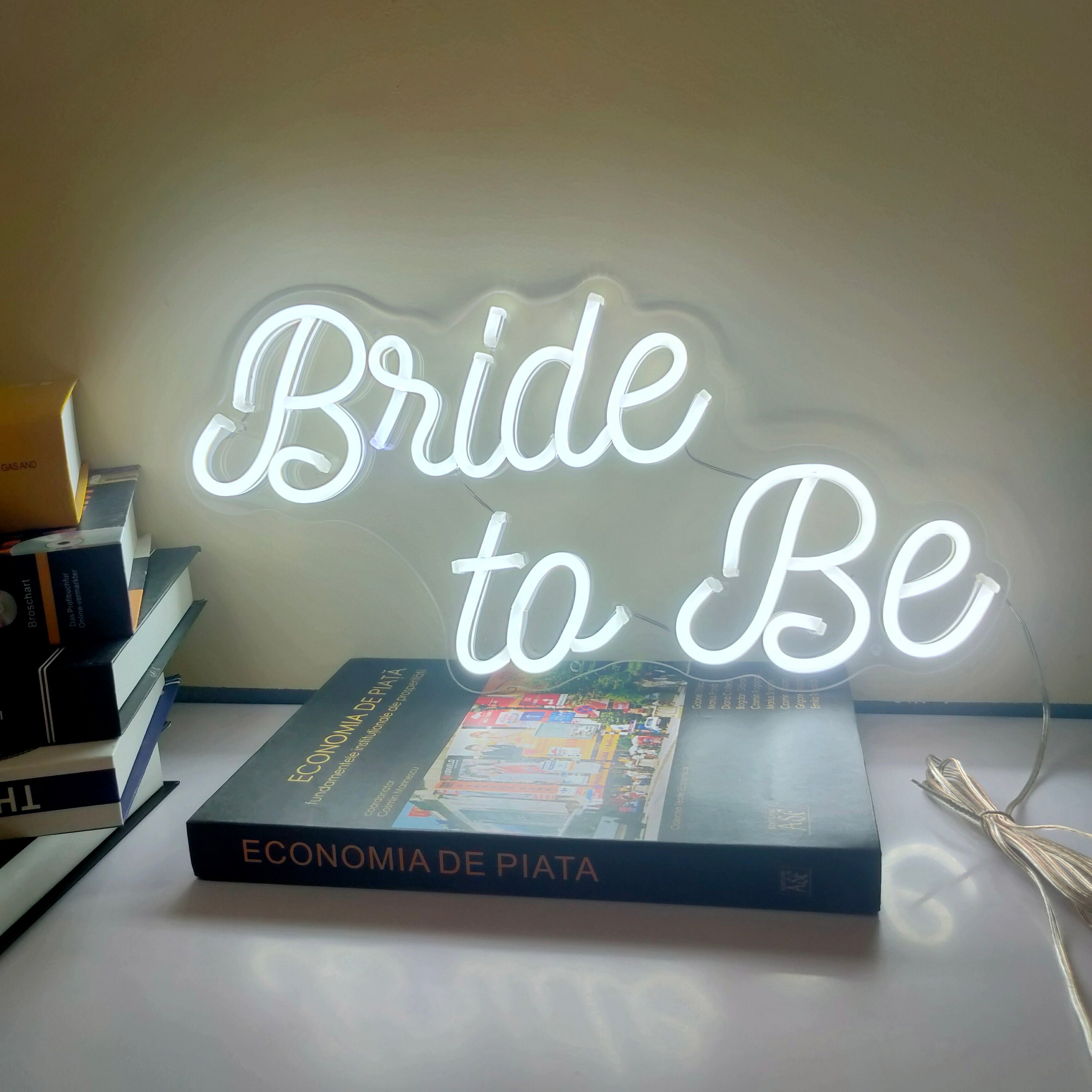 Bride to Be Neon Signs Custom Lights Wedding Party Decoration Supplies Flexible LED Garden Yard
