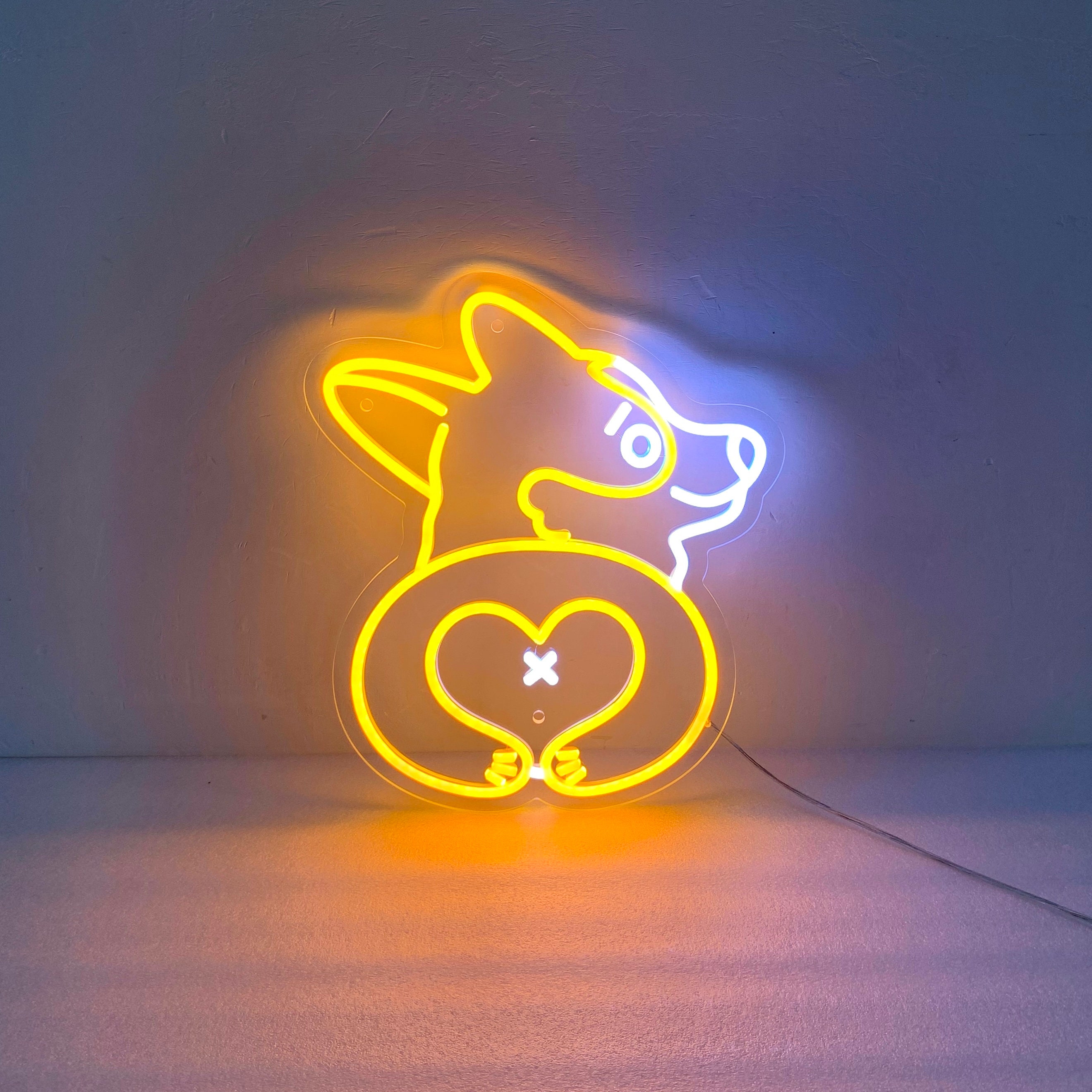 Corgi Butt Neon Sign, Cute Corgi Dog, Corgi Neon Sign, Corgi Led Lights, Custom Corgi Butt Wall Art, Corgi Lover Gifts