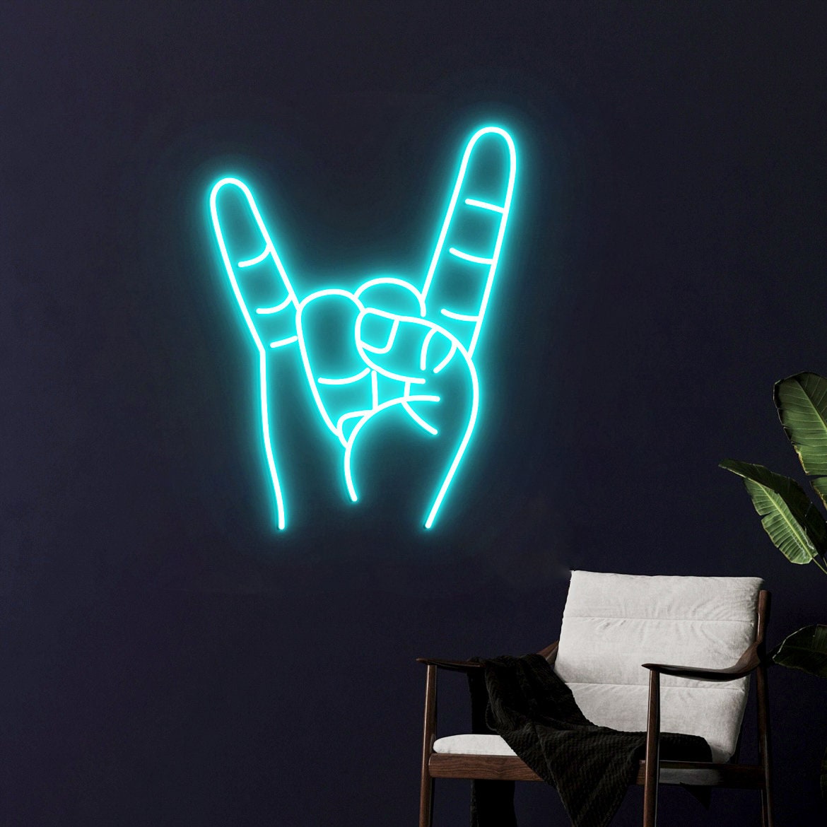 Texas Longhorns Hand Neon Sign, Hook 'em Horns, Texas Hand Wall Decor, Texas Christmas Gift