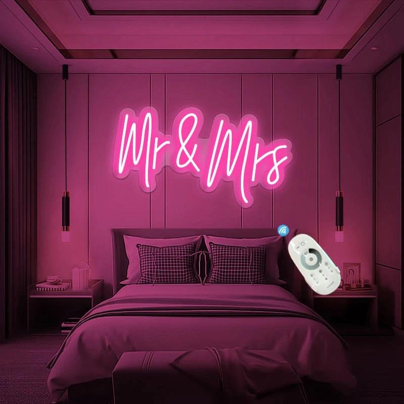 Mr & Mrs Wedding Neon Sign,Mr Mrs Neon Sign, Custom Wedding Decor,Led Neon Sign, Wedding Backdrop,Neon Wedding Sign, Personalized Gift