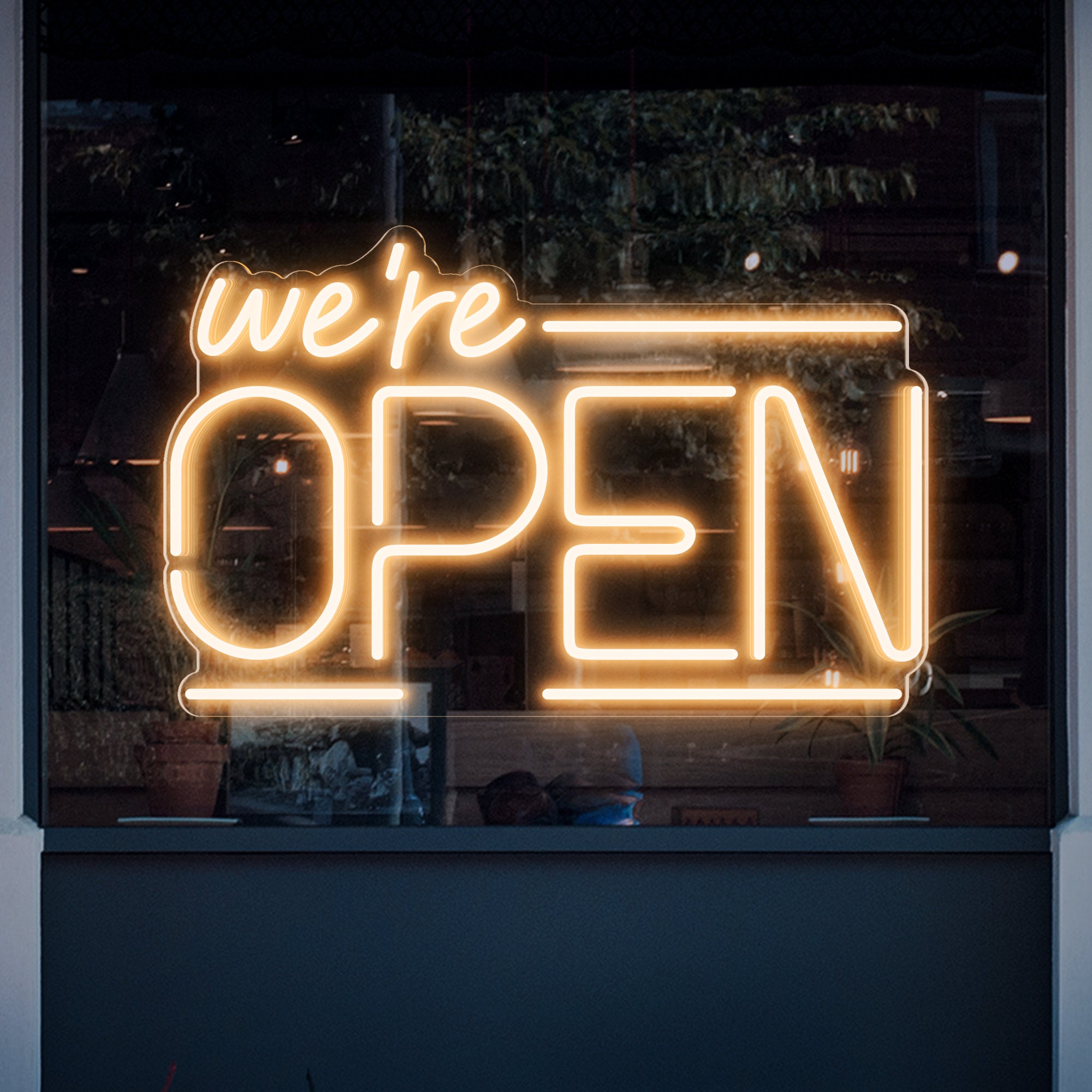 We're Open Neon Light,We Are Open Neon Sign,LED Open Sign,Open Sign For Business Neon Sign,Open Lights,Open Sign,Open Sign For Window