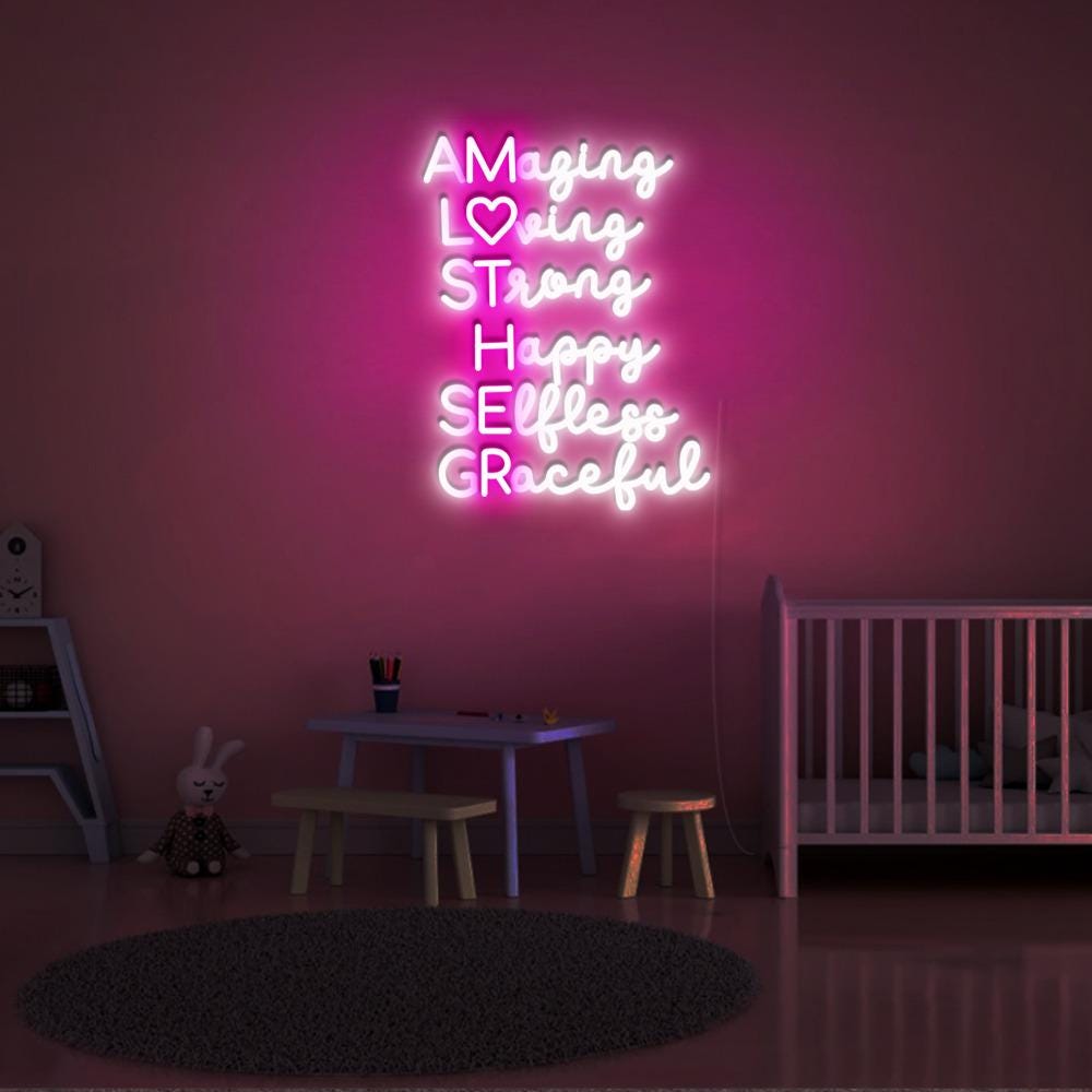 Amazing Mother Neon, Mother's Day Neon, Gift for Mom, Gift for Her, Best Mother's Day Gifts, Special Mother's Day Gifts, Happy Mother's Day