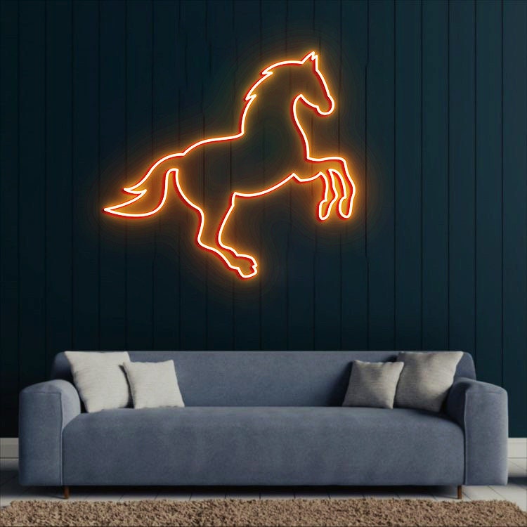 Horse Neon Light, Horse Decor, Horse Room Decor, Horse Wall Art