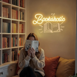 Bookaholic Neon Sign Books Neon Signs Reading Neon Light Librarian Neon Sign Book Sign Book Lover Neon Sign Librarian Gift Teacher Neon Sign
