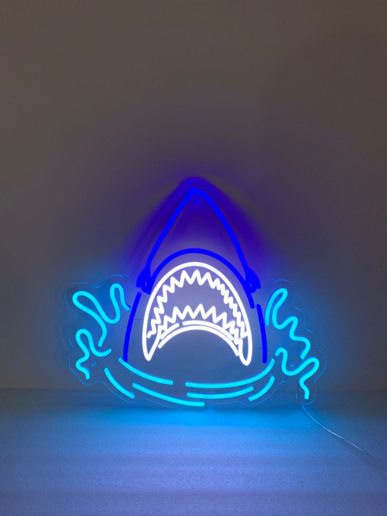 Shark Neon Light, Neon Sign Light Decor, Shark Bedroom Neon Sign, Sea Shark Led Light, Home Neon Lights, Shark Wall Decoration