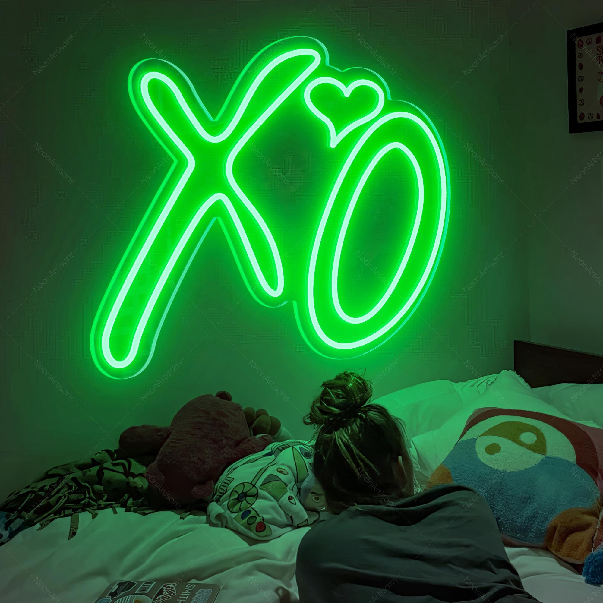 XO Neon Sign, Custom Room Neon Decor, XO Heart Led Neon Sign , Neon Light Sign Wall Art, Neon Wedding Sign,Bedroom Light,Personalized Gifts