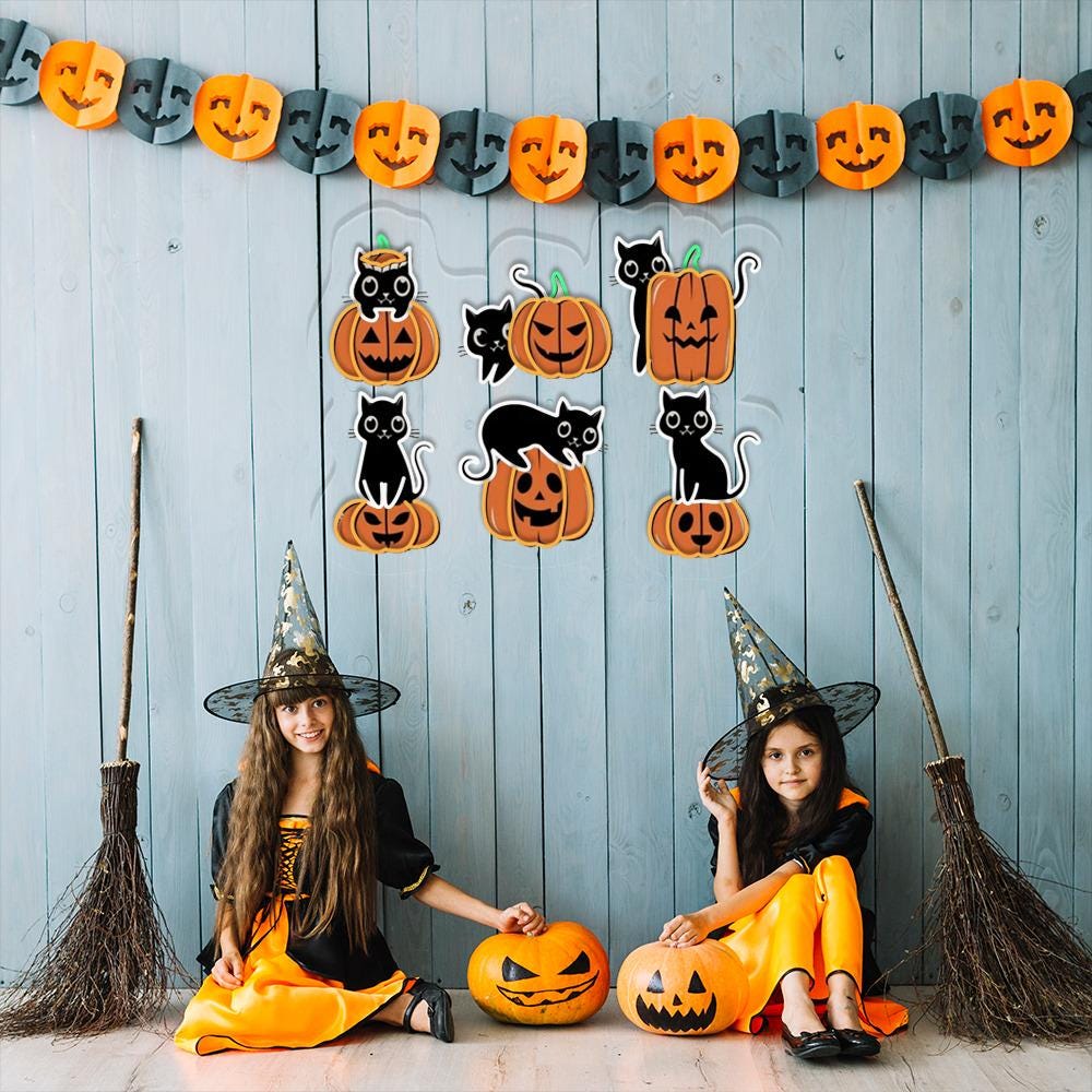 Halloween Neon Sign, Cat Neon Led, Ghost Neon, Halloween Neon, Cool Halloween Cat Neon, Cat Lover Neon, Black Cat Neon, 2024 Spooky Seas