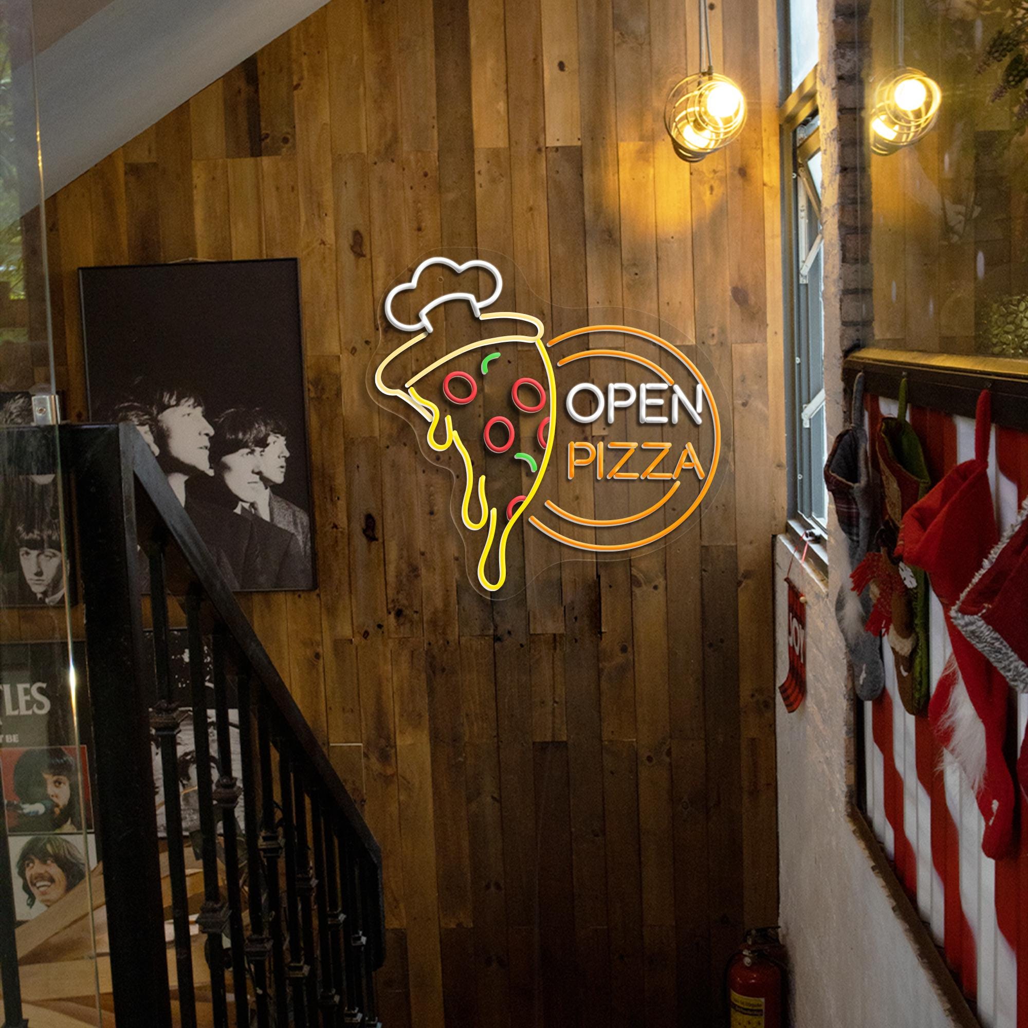 Custom Open Pizza Neon Signs Pizza Restaurant Decor Pizza Shop Neon Sign Wall Decor Neon Decor Pizza Lover's Gift Personalized Gift
