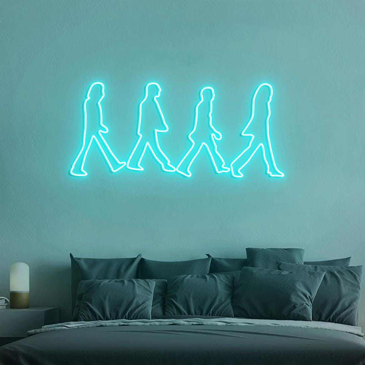 Abbey Road Beatles Neon Light, Beatles Wall Decoration, Personalized Gift for Music Lovers, Abbey Road Scene Sign