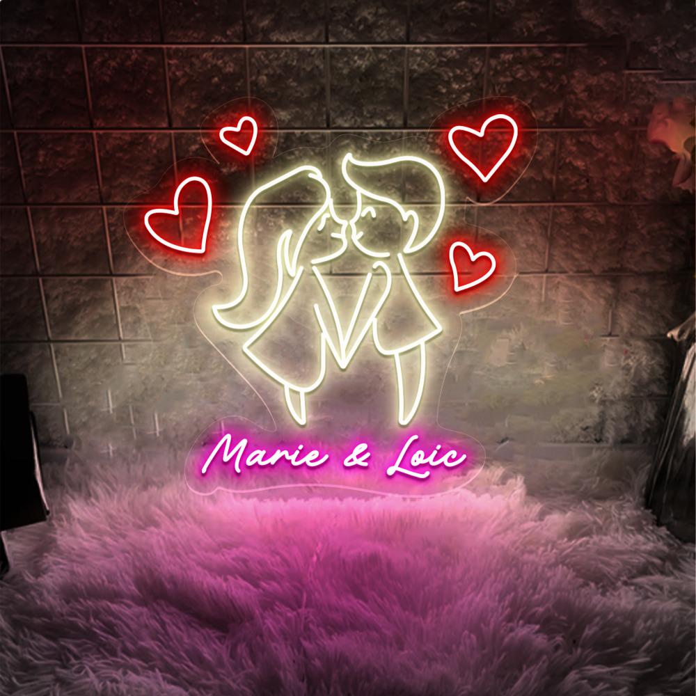 Valentine's Day For Women And Men Neon, Love Couple Neon for Women, Cute Valentine Day Neon, Valentine's Day Gifts, Happy Valentines Day