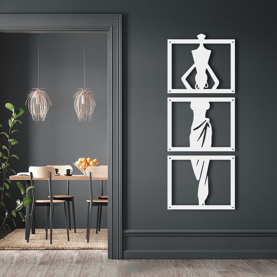 African Lady With Pot Set