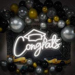 Congrats Neon Sign,Congrats Name Sign,Custom Congrats Neon Sign,Graduation Party Decorations Neon Sign,Party Wall Decor,Graduation Gift