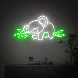 Koala Bear Neon Light, Cute Animals Neon Sign, Koala bear Bedroom Neon Sign, Koala Neon Light, Home Neon Lights, Kaola Neon Wall Decoration