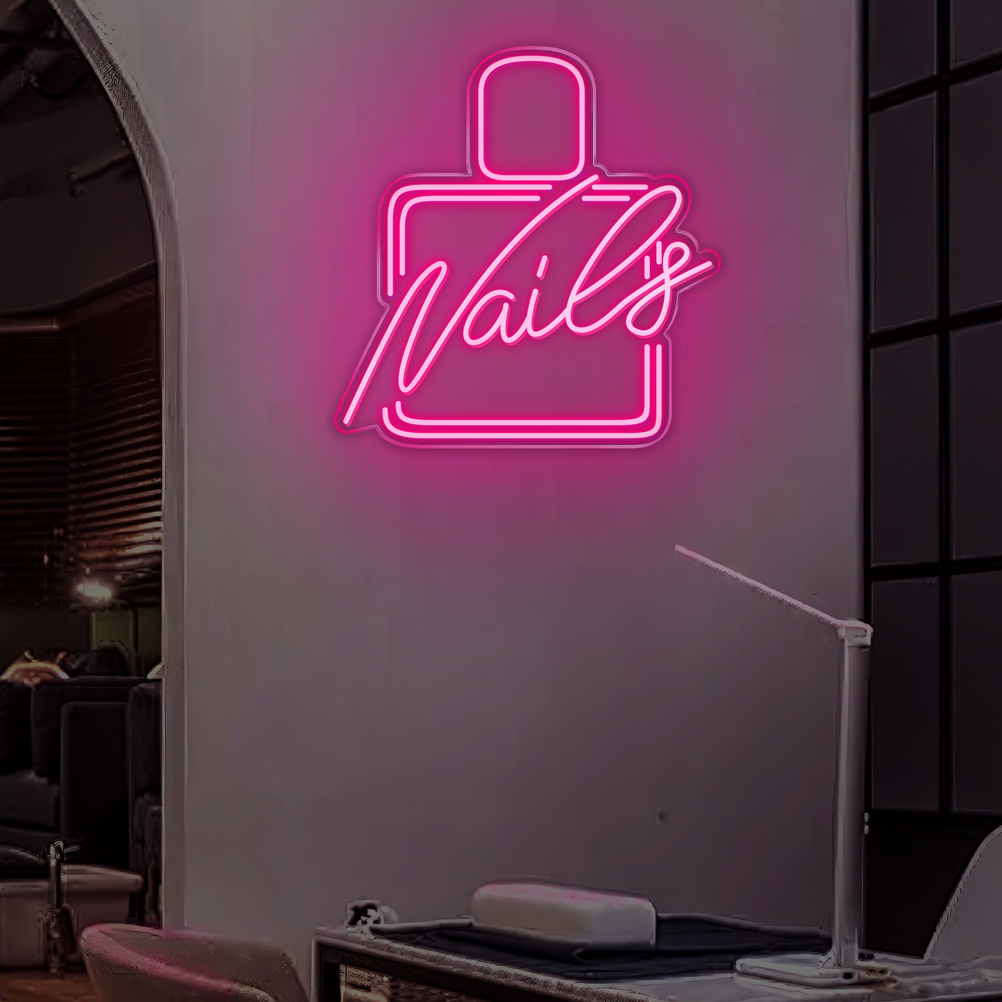 Led Neon Sign for Beauty Salon,Nails Room Neon Sign,Beauty Salon Neon Light,Led Nails Salon Sign,Nails Salon Wall Art