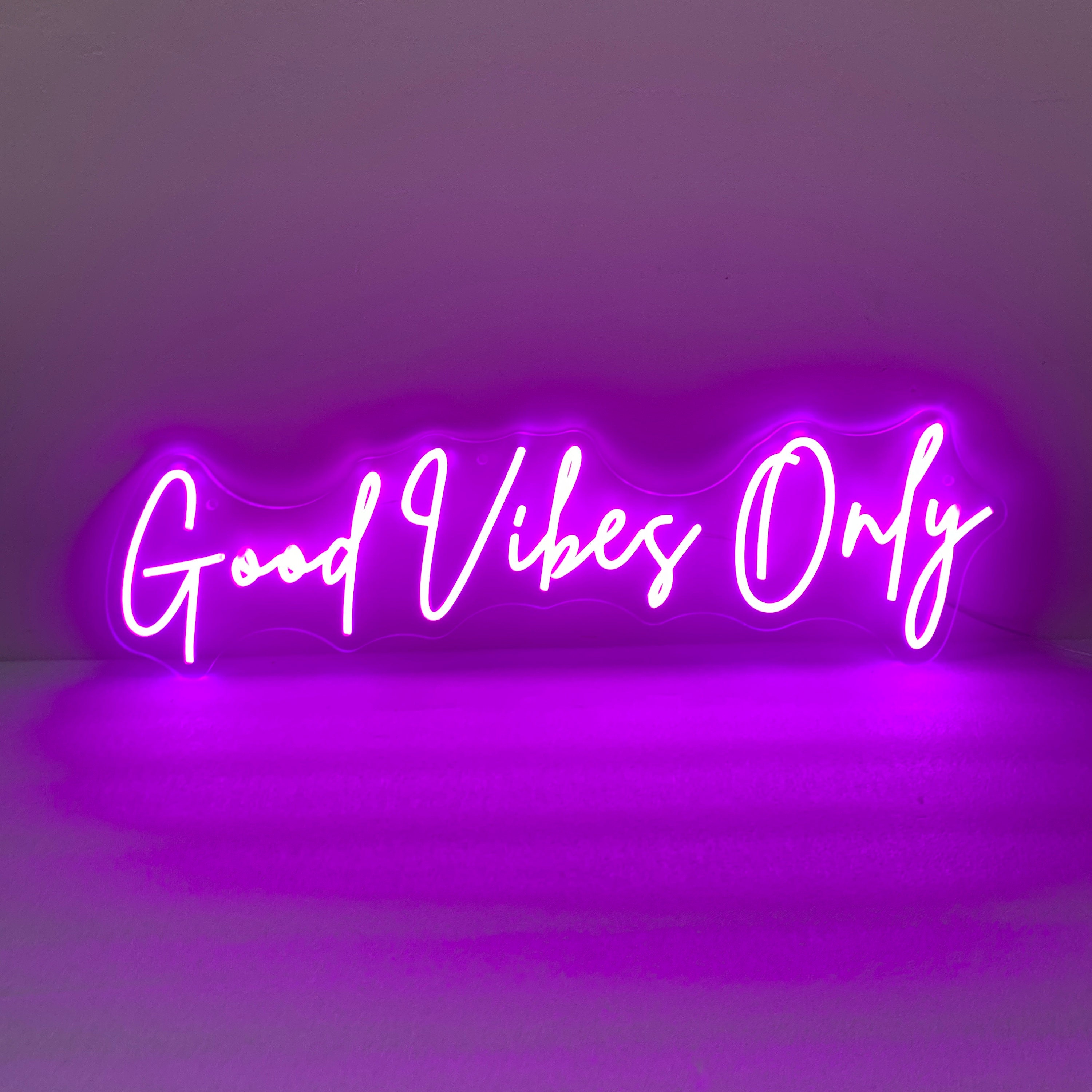 Good Vibes Only Neon Light, Neon Vibes Light Sign Wall Art, Custom Neon Sign Bedroom Apartment Wall Hanging