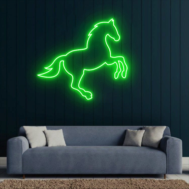 Horse Neon Light, Horse Decor, Horse Room Decor, Horse Wall Art