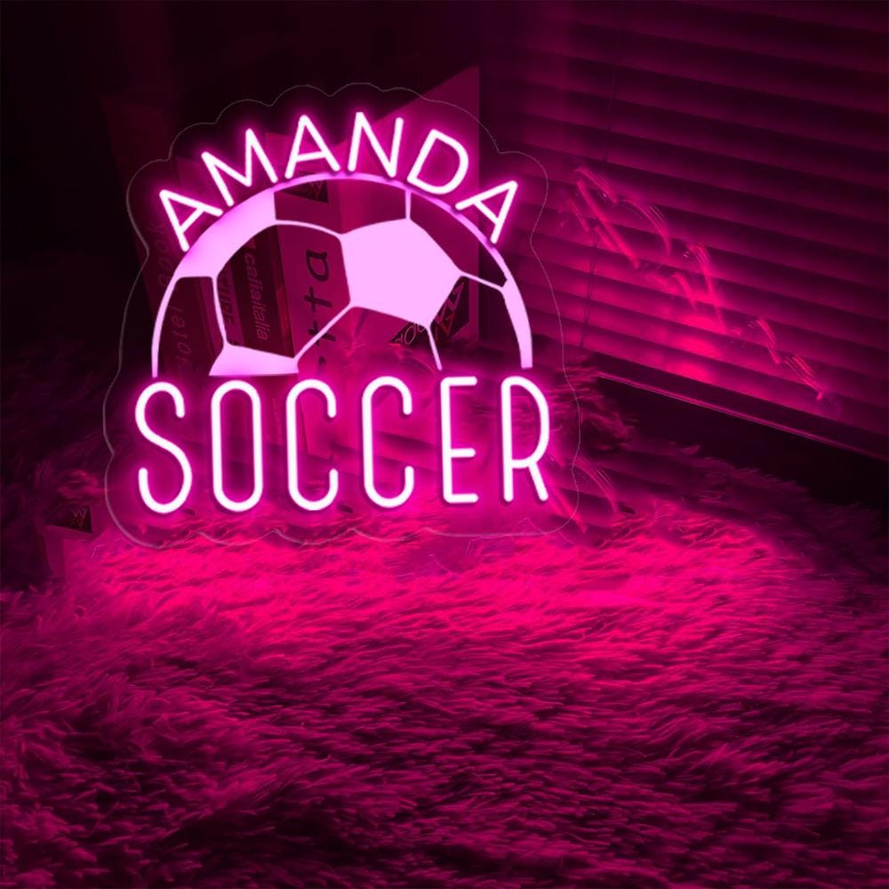 Personalized Soccer Mom Neon Sign, Custom Soccer Mama Neon, Customized Soccer Mom Neon Sign, Gift For Mom, Soccer Mama Neon, Gifts For Her