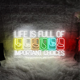 Life Is Full Of Important Choices Neon, Course Funny Humor Joke, Sports Golf, Golf Lover Neon, Golfing Club, Golf Lover Gift, Golf Neon Sign