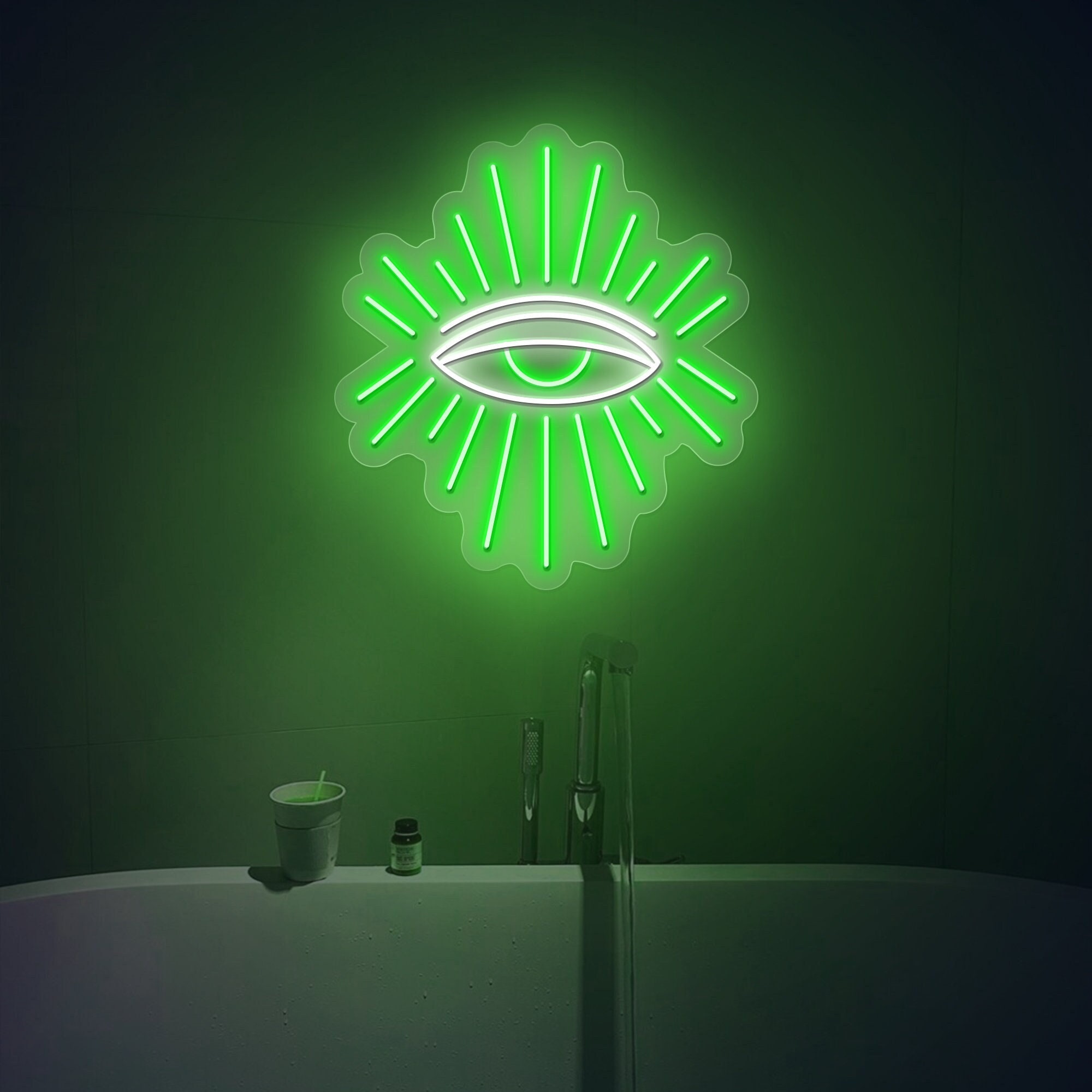 Evil Eyes Neon Signs for Bedroom Wall Decor, Eye Neon Sign,Neon Eye Sign, Spiritual Lights, Decorative Lights, Protection Amulet Neon Sign