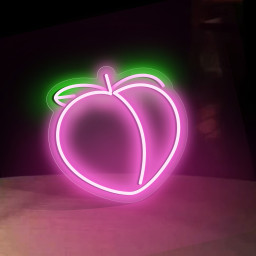 Peach Neon Sign, For Wall Decor, Peach Light Decor, Fruite Peach Neon Art Light Sign, Kid Room Decor, Neon Wall Art Decor, Fruits Shop Decor