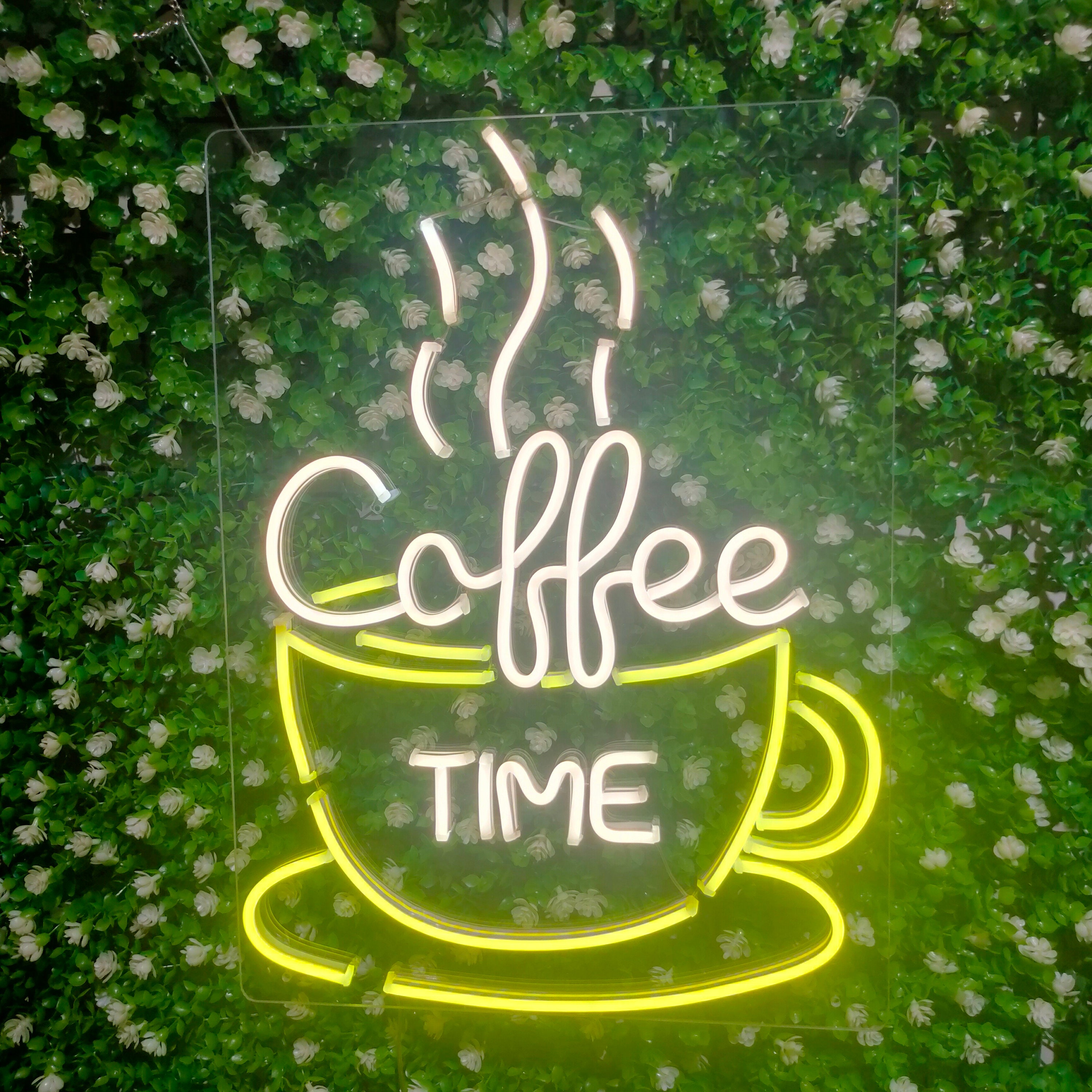 Coffee neon sign Coffee Time Cup Shop LED Light for Home Decor Party Birthday Celebrate Neon Wall Decor LED Neon Sign Bar Store Decor