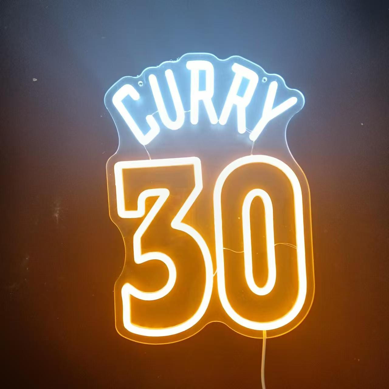 CURRY 30 Neon Sign | Custom Neon Sign | Neon Sign Wall decor | neon Sign Aesthetic | Neon sign art | Neon Led Light | Gift for boy