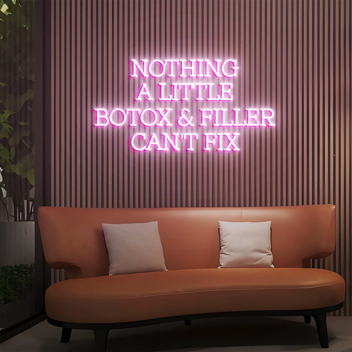 Nothing A Little Botox & Filler Can't Fix Sign, Custom Botox and Filler Sign for Injection Clinic, Medspa Decor, Beauty Aesthetics Wall Art