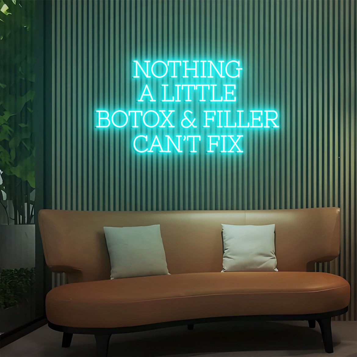 Nothing A Little Botox & Filler Can't Fix Sign, Custom Botox and Filler Sign for Injection Clinic, Medspa Decor, Beauty Aesthetics Wall Art