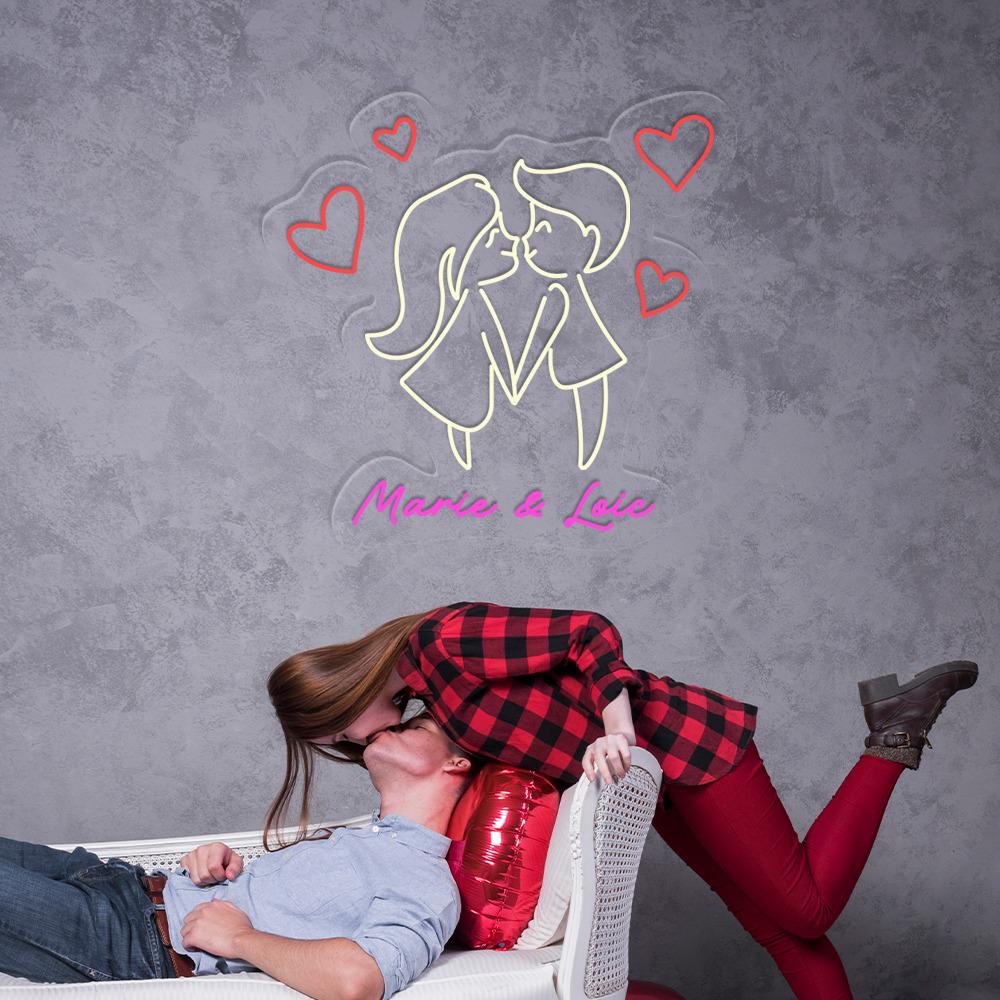 Valentine's Day For Women And Men Neon, Love Couple Neon for Women, Cute Valentine Day Neon, Valentine's Day Gifts, Happy Valentines Day
