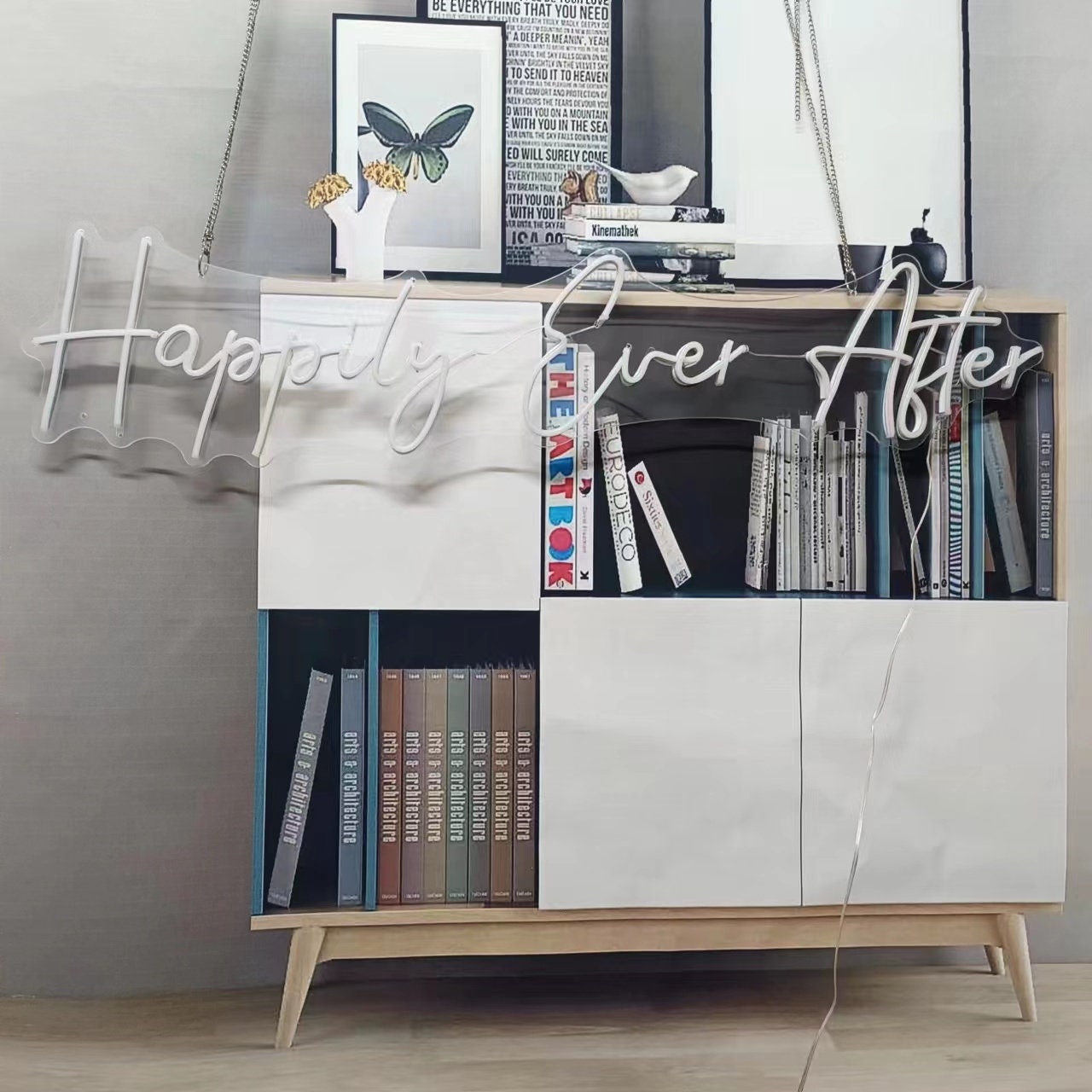 Neon Sign Custom | Neon Sign Happily Ever After | Wedding Neon Sign | Neon Sign Bedroom | Neon Sign Name Wall Decor | Neon Light Led Art