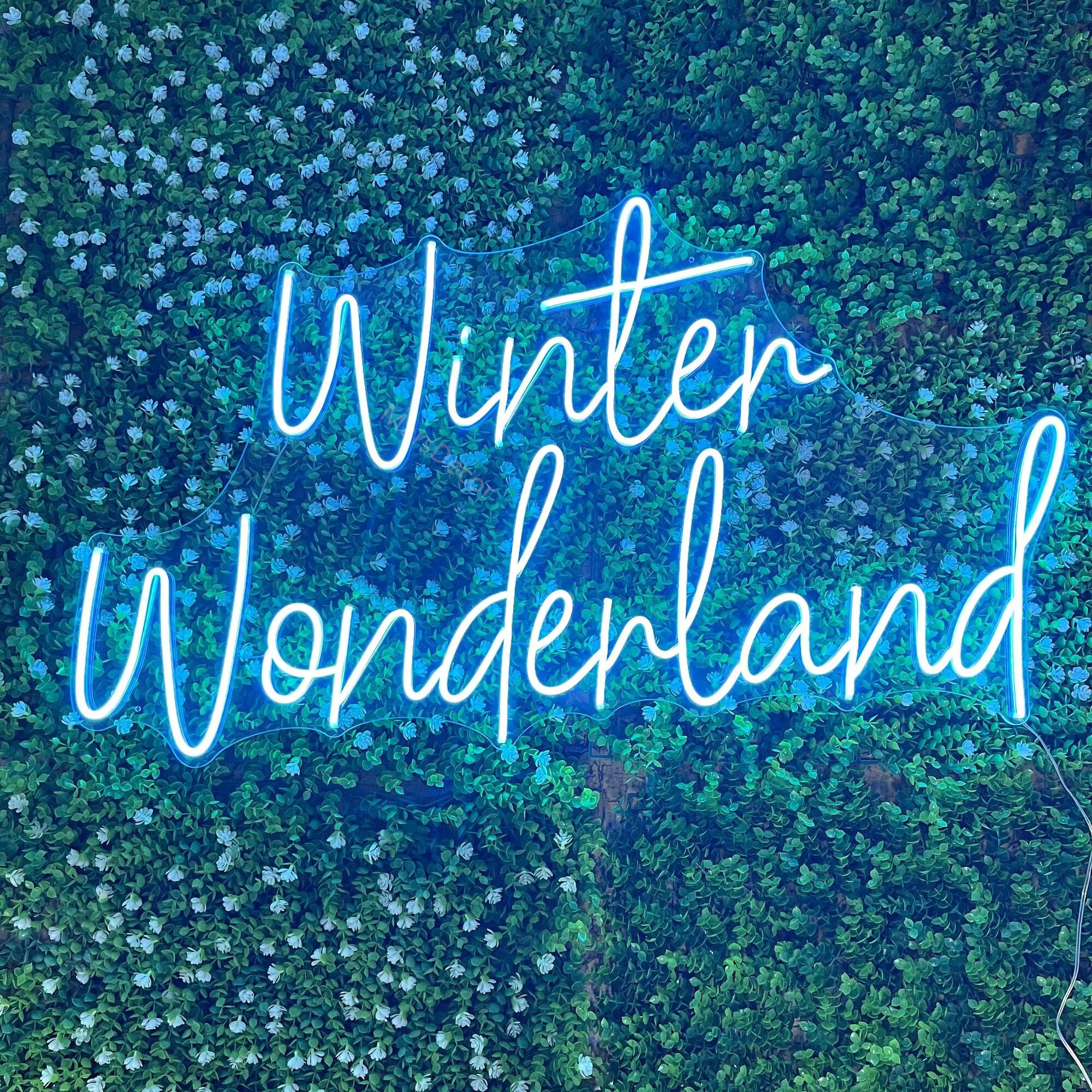 Neon Sign Custom | Neon Sign Winter Wonderland | Wedding Neon Sign | Neon Sign Bedroom | Neon Sign Wall Decor | | Neon Light Art Led Signs