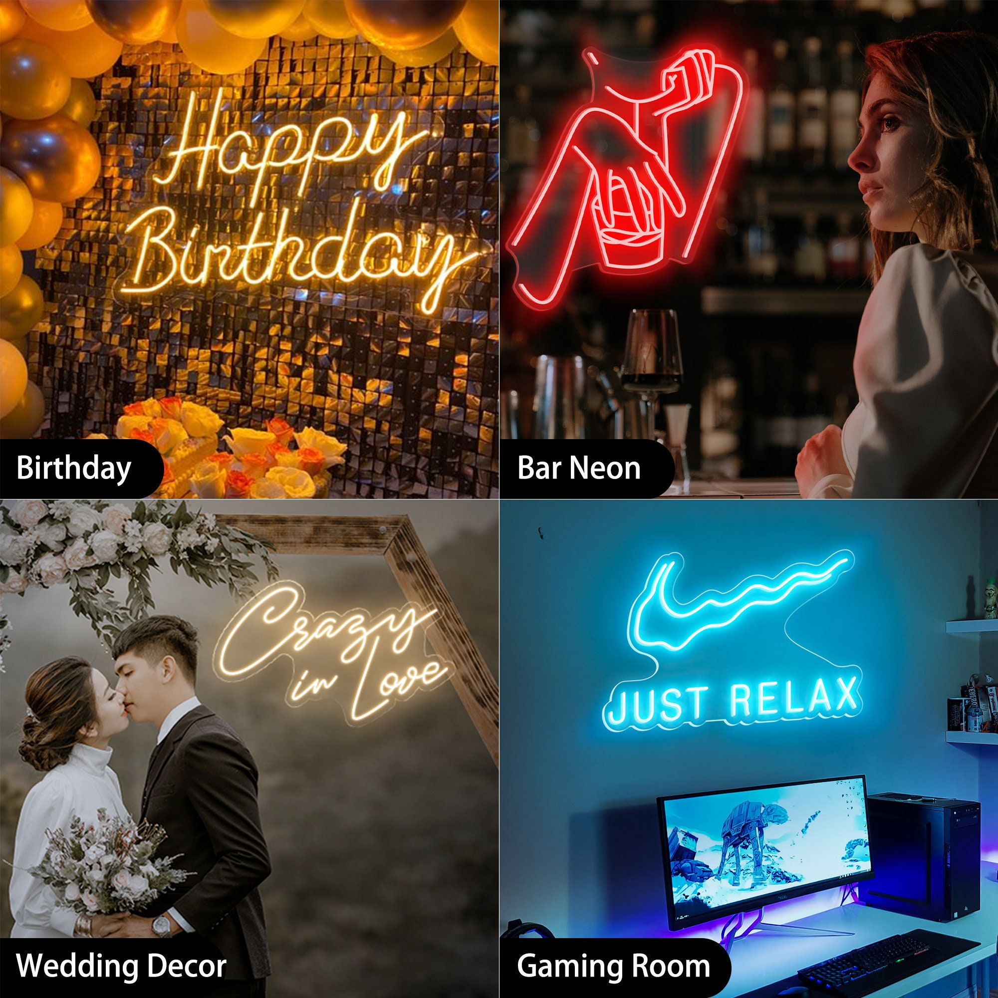 Custom Name Neon Sign | Forever & Always Custom Neon Sign | Wedding Gifts Neon Sign | Wedding Party Neon Sign |Neon Sign Custom | Wall Decor