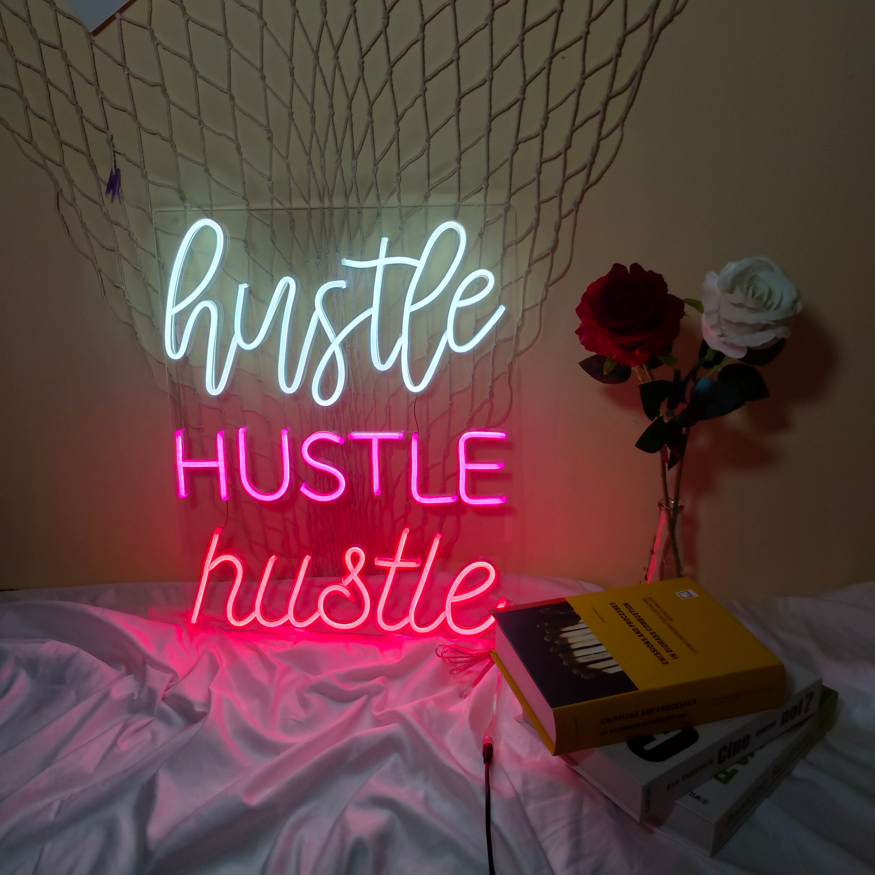 Hustle Neon Sign Custom,Led Neon Sign,Neon Sign Wall Decor,Wedding Neon Sign For Reception,Arcade Neon Sign,Neon Room Sign