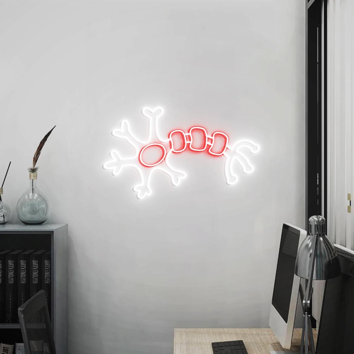 Neuro Neon Sign, Neuron Art for Medical Office Decor, Neuro Shaped Wall Decor, Cute Gifts for Neurology Graduation, Nursing Student Gifts