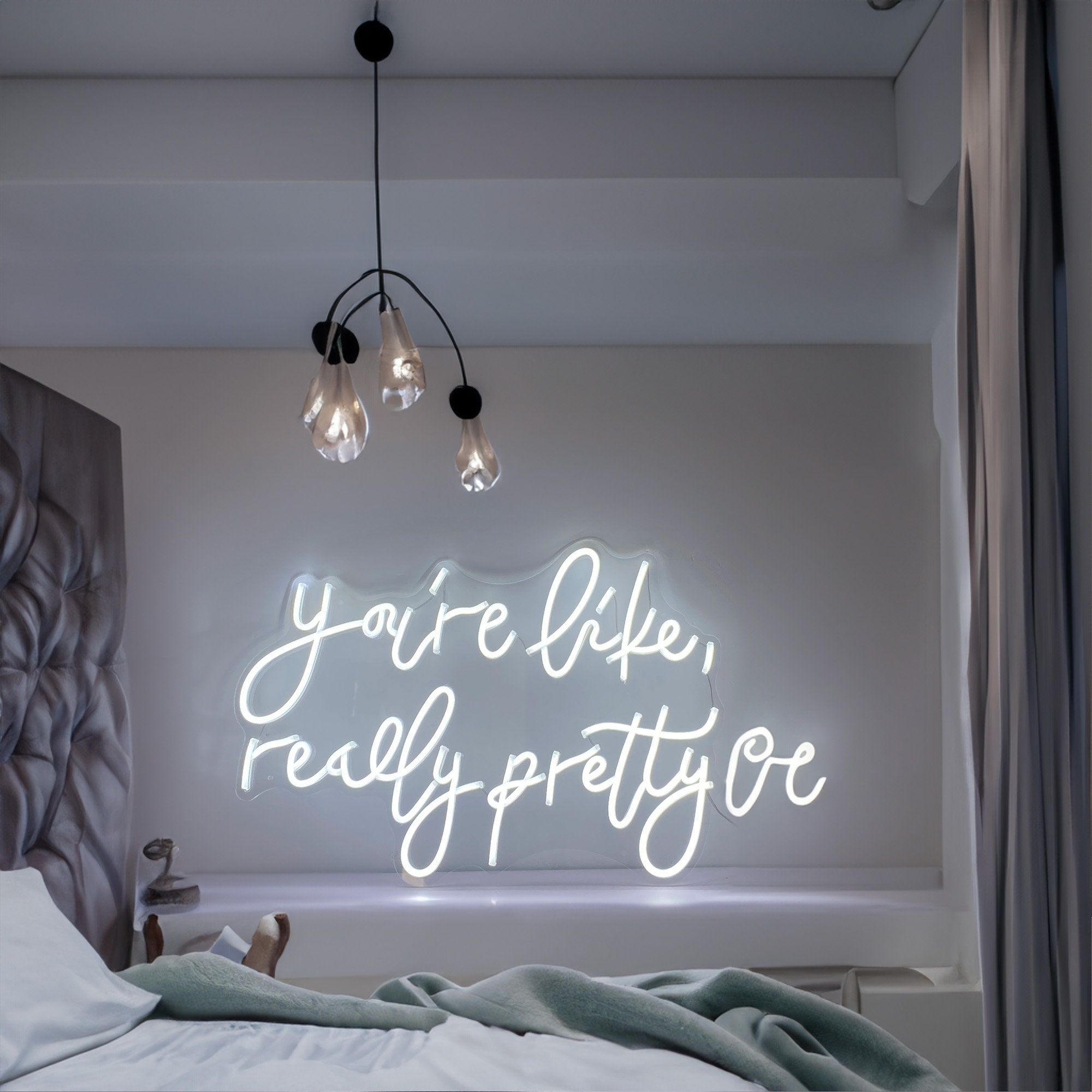 Custom Neon Sign You're Like Really Pretty Neon Signs Custom Wedding Neon Sign Aesthetic Neon Sign Bedroom Neon Name Sign ForKids
