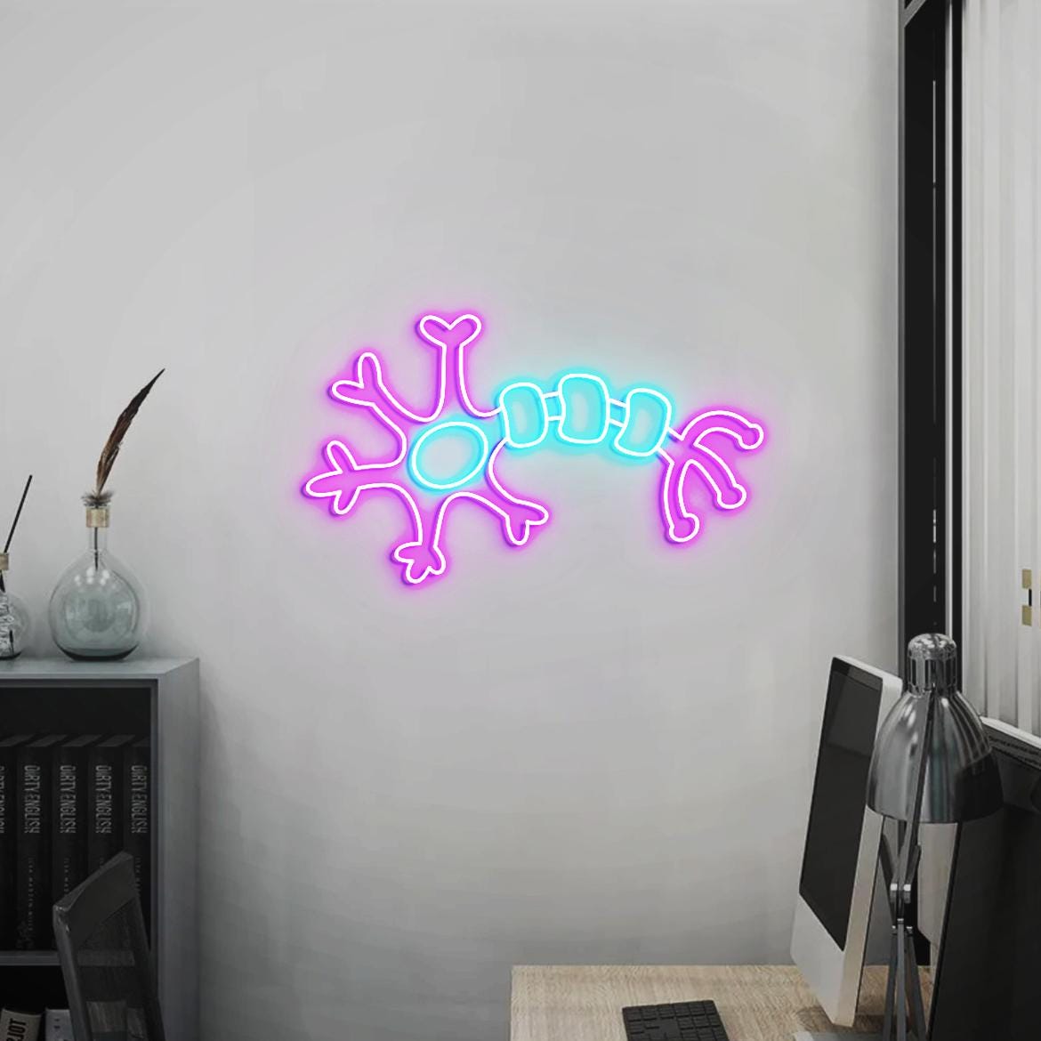 Neuro Neon Sign, Neuron Art for Medical Office Decor, Neuro Shaped Wall Decor, Cute Gifts for Neurology Graduation, Nursing Student Gifts