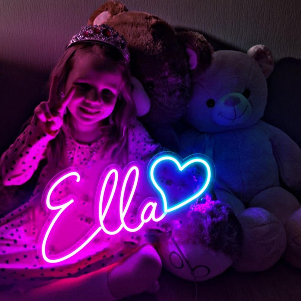 Custom Neon Name Sign, Teenage Girl Gifts, Nursery Name Sign, Neon Light, LED Name Sing, Dorm Decor For College, Personalized Neon Gifts