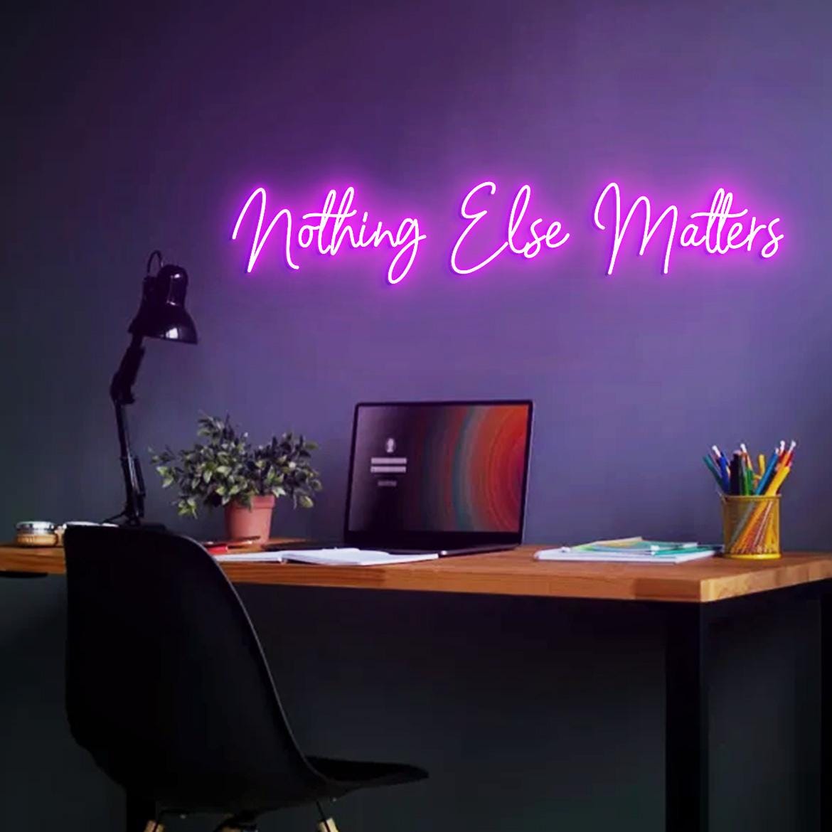 Custom neon Sign Nothing Else Matters, Sign Home Wall Decor, Living Room Sign Decor, Custom Neon Light Wedding Backdrop Decor