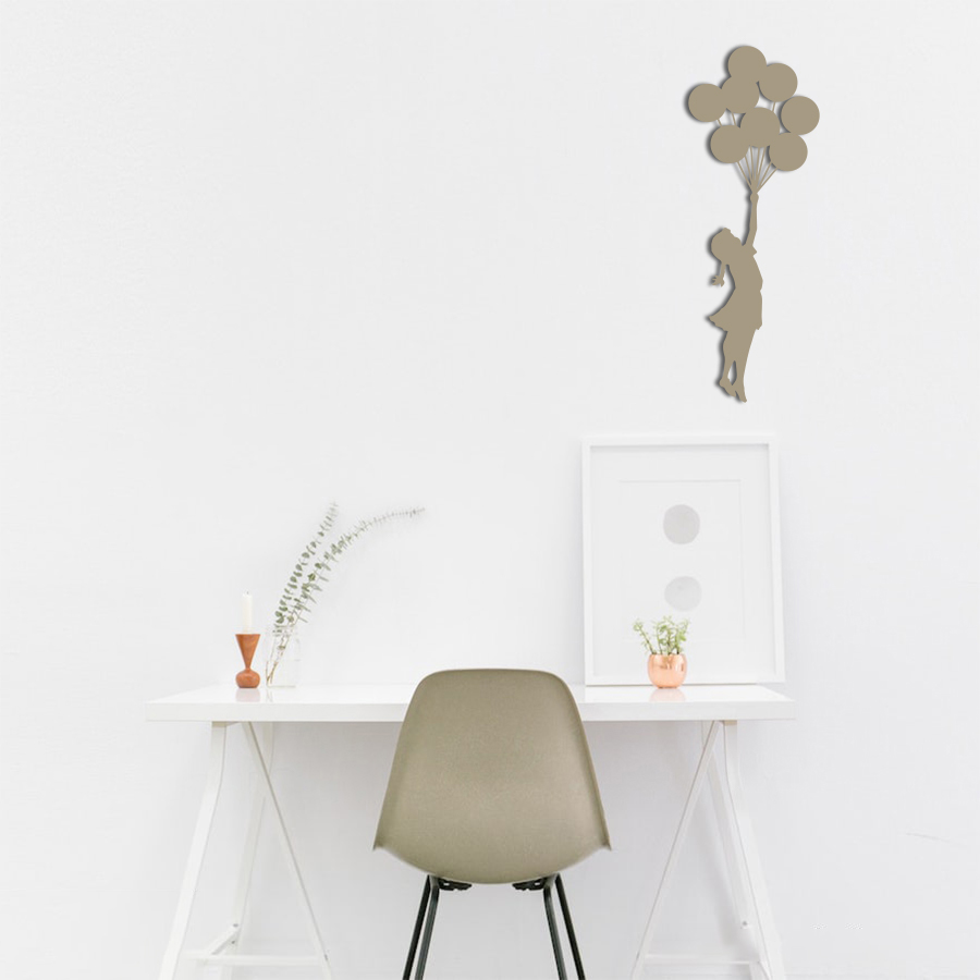 Banksy – Flying Balloons Girl Adaption