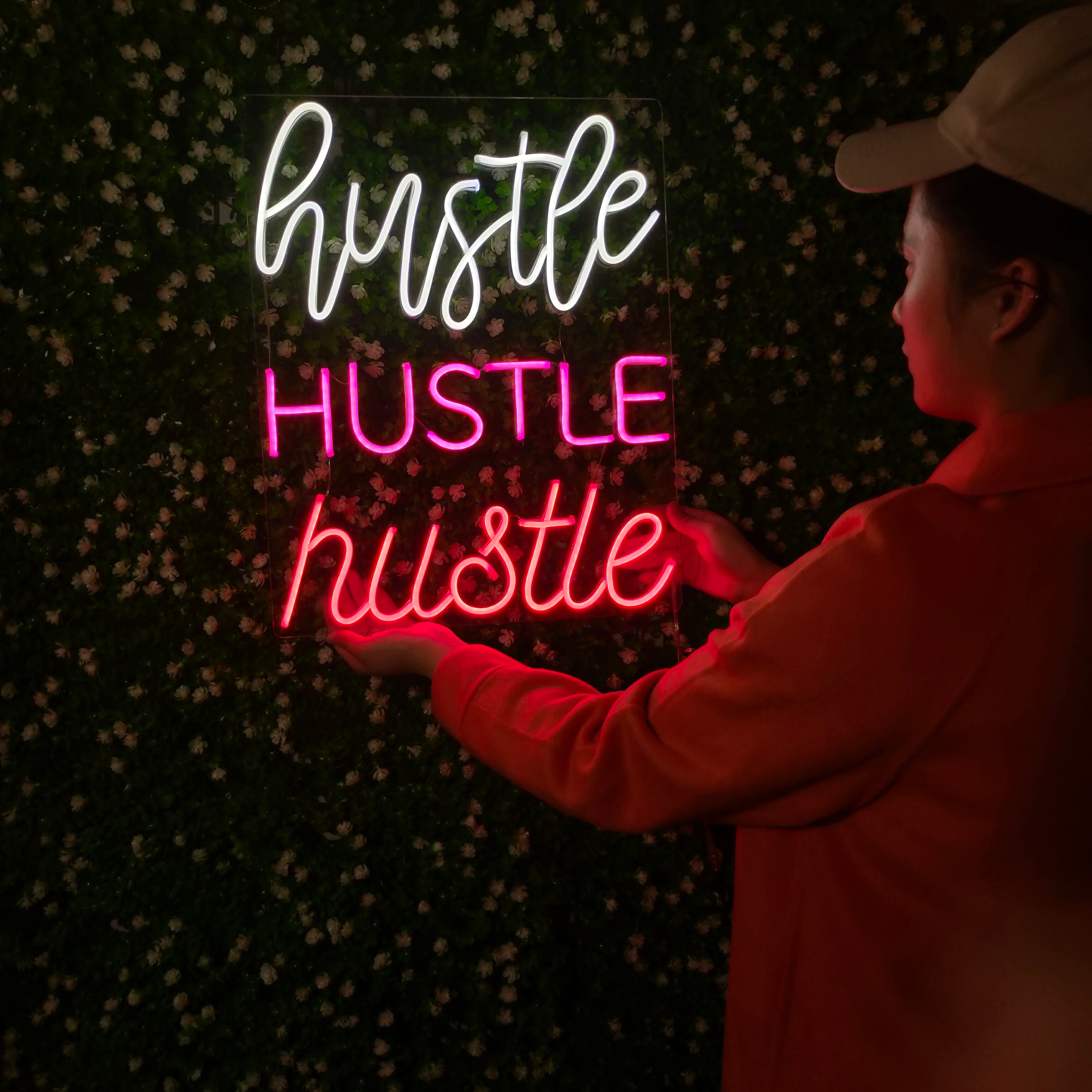 Hustle Neon Sign Custom,Led Neon Sign,Neon Sign Wall Decor,Wedding Neon Sign For Reception,Arcade Neon Sign,Neon Room Sign