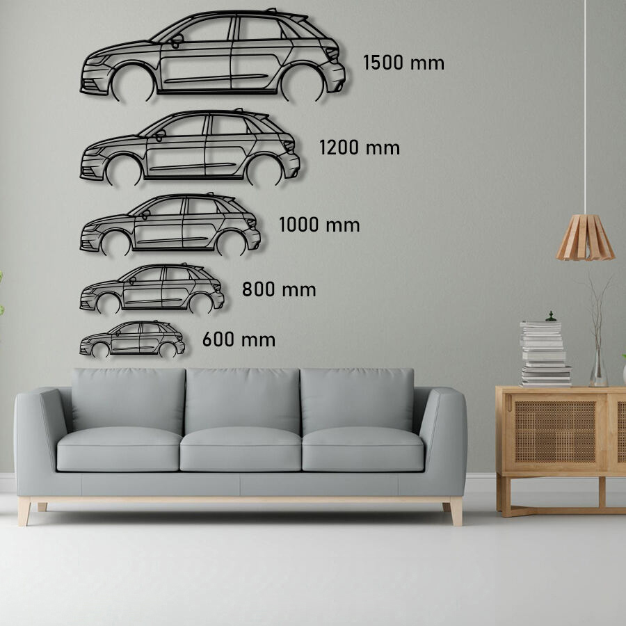 Audi A1 Sportback Raised Steel Wall Art