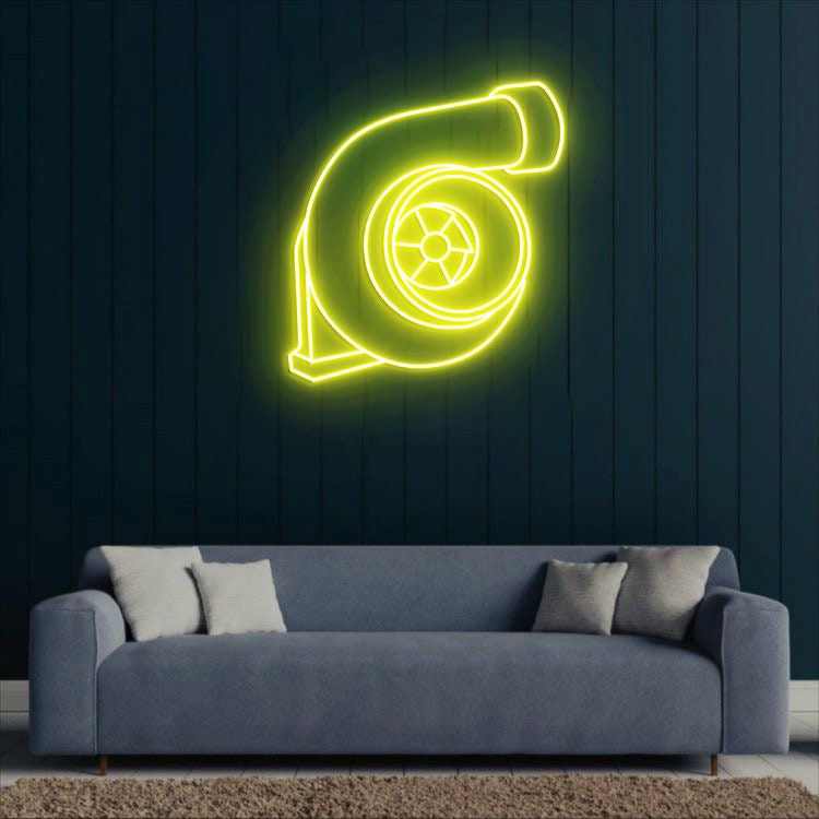 Turbo Neon Light, Turbo Wall Art, Car Garage Decor, Man Cave Gift, Gift for Men
