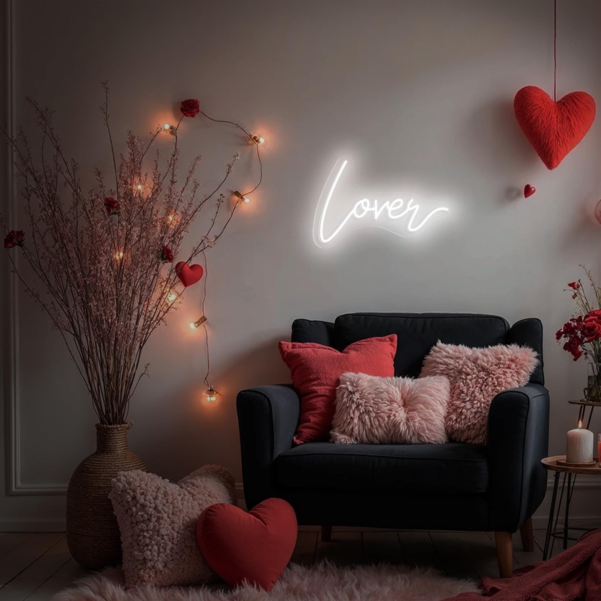 Lover Neon Sign Custom Name Sign Lover LED Neon Light for Wedding Backdrop Decor Wedding Signs Personalized Engagement Gifts for Couples