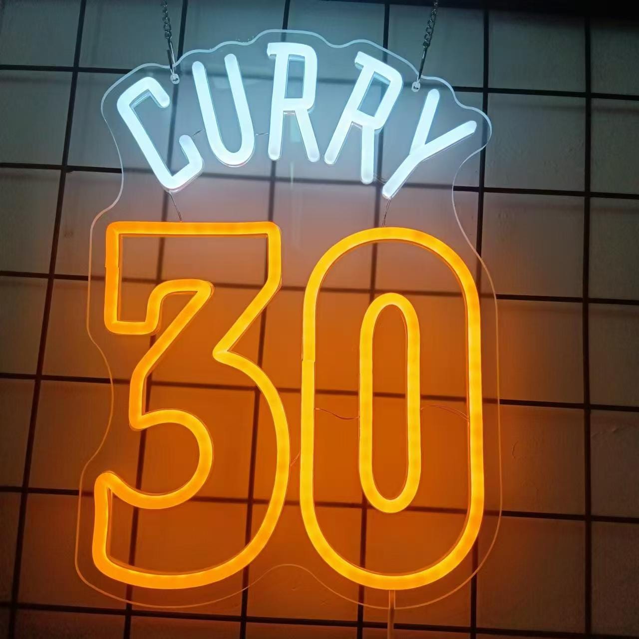 CURRY 30 Neon Sign | Custom Neon Sign | Neon Sign Wall decor | neon Sign Aesthetic | Neon sign art | Neon Led Light | Gift for boy