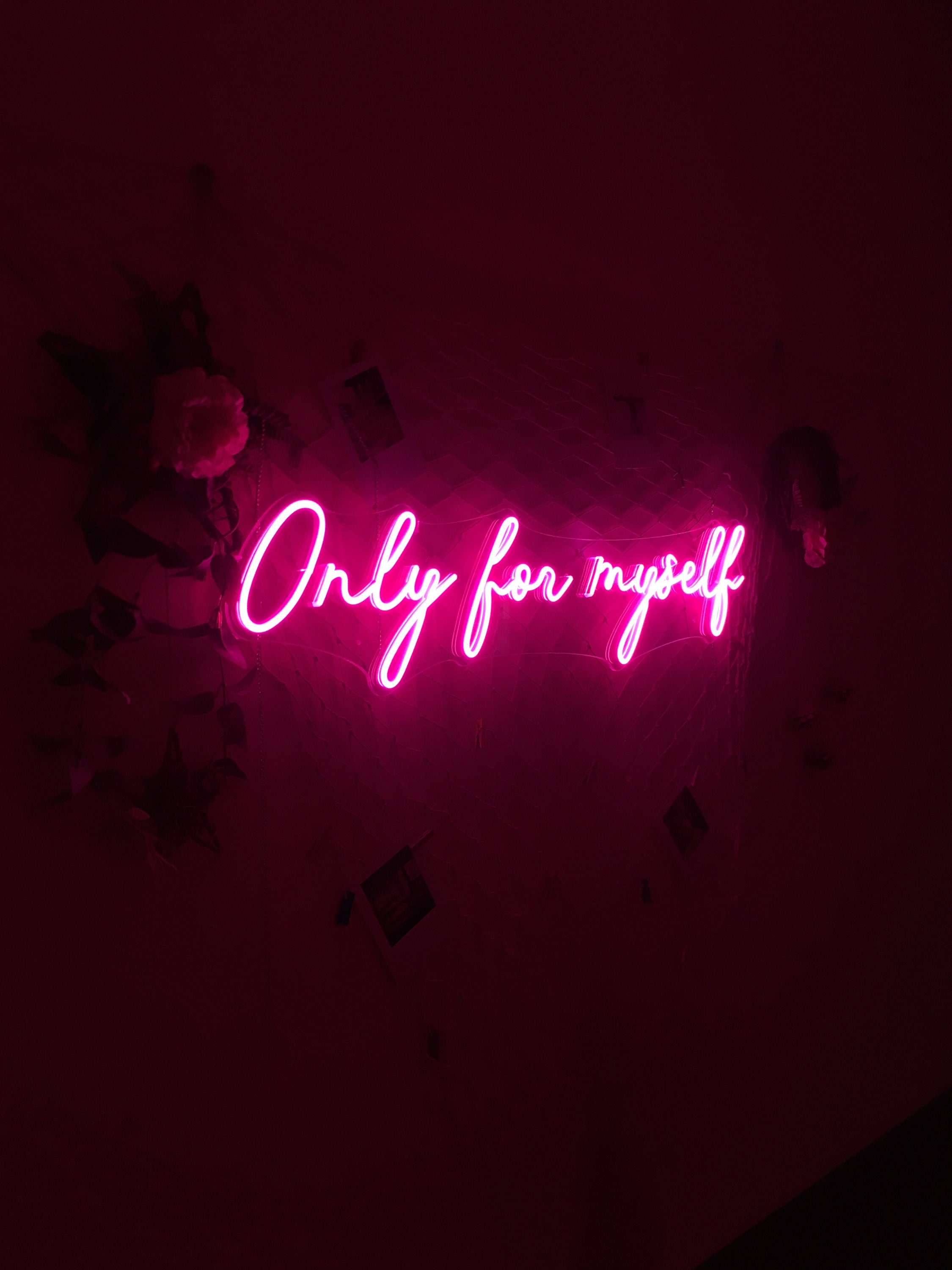 Custom Neon Sign| Only For Myself Neon Sign | Neon Sign Bedroom | Neon Sign Wall Decor | Neon Sign Art | Neon Light Led | Neon Light Signs