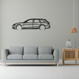Audi RS4 Avant Raised Steel Wall Art