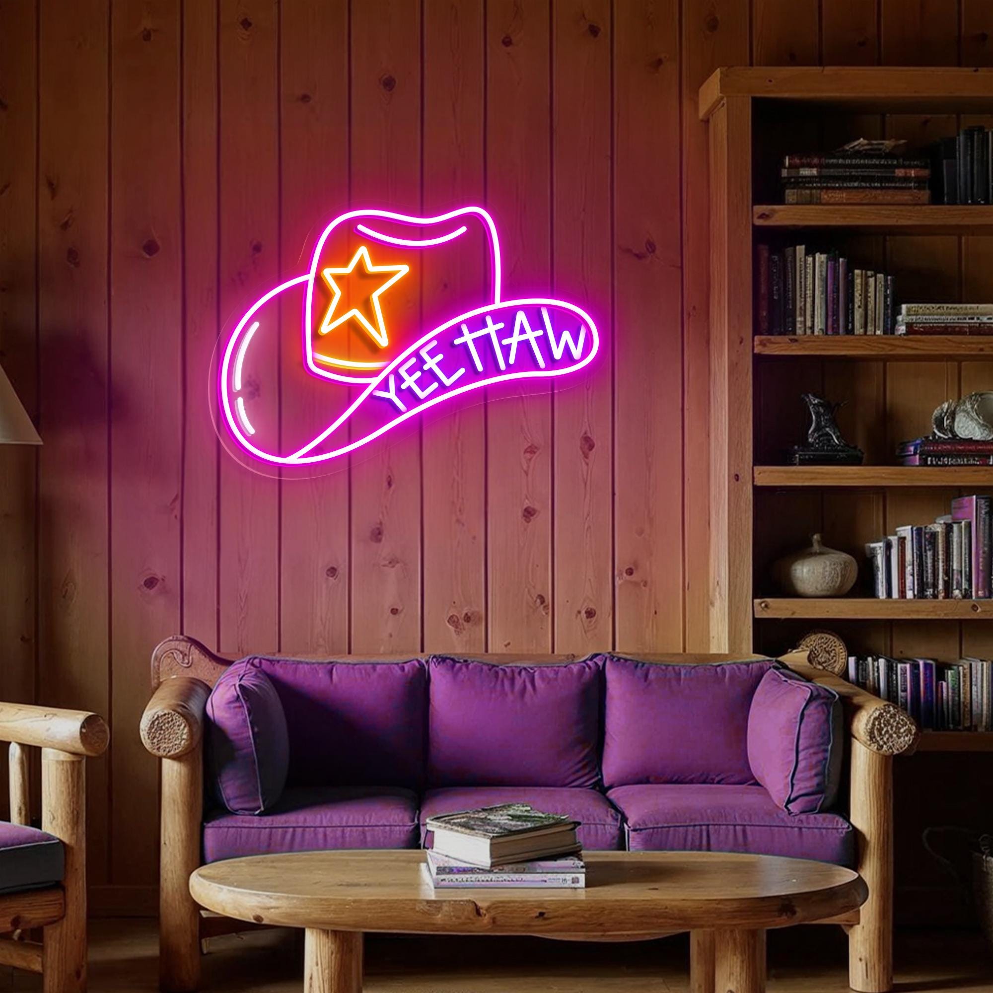 Cowboy Hat Yeehaw Neon Sign, Yeehaw Led Sign, Cowboy Room Decor, Western Led Sign, Howdy Neon Sign, Cowboy Hat Neon Sign, Howdy Party Decor