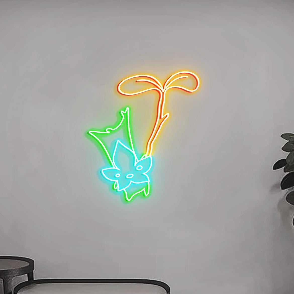 Korok Neon Sign Light, Cute Korok for Wall Decor, Cute Korok Gifts, Nintend Themed Game Room Wall Neon Light